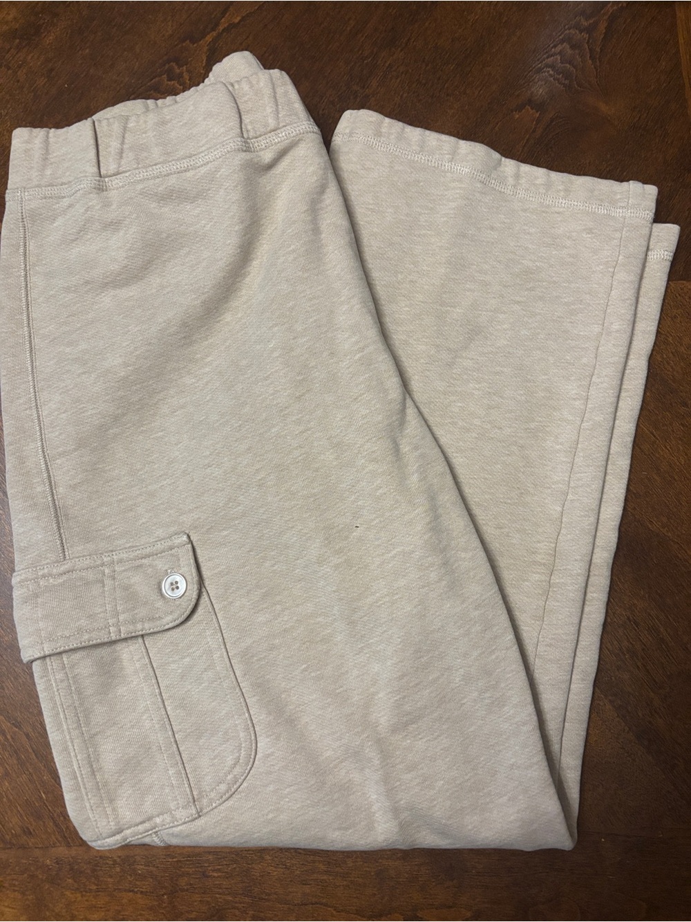 Talbots Petite Cozy Sweatpants in Cream, Small